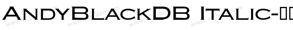 AndyBlackDB Italic字体转换